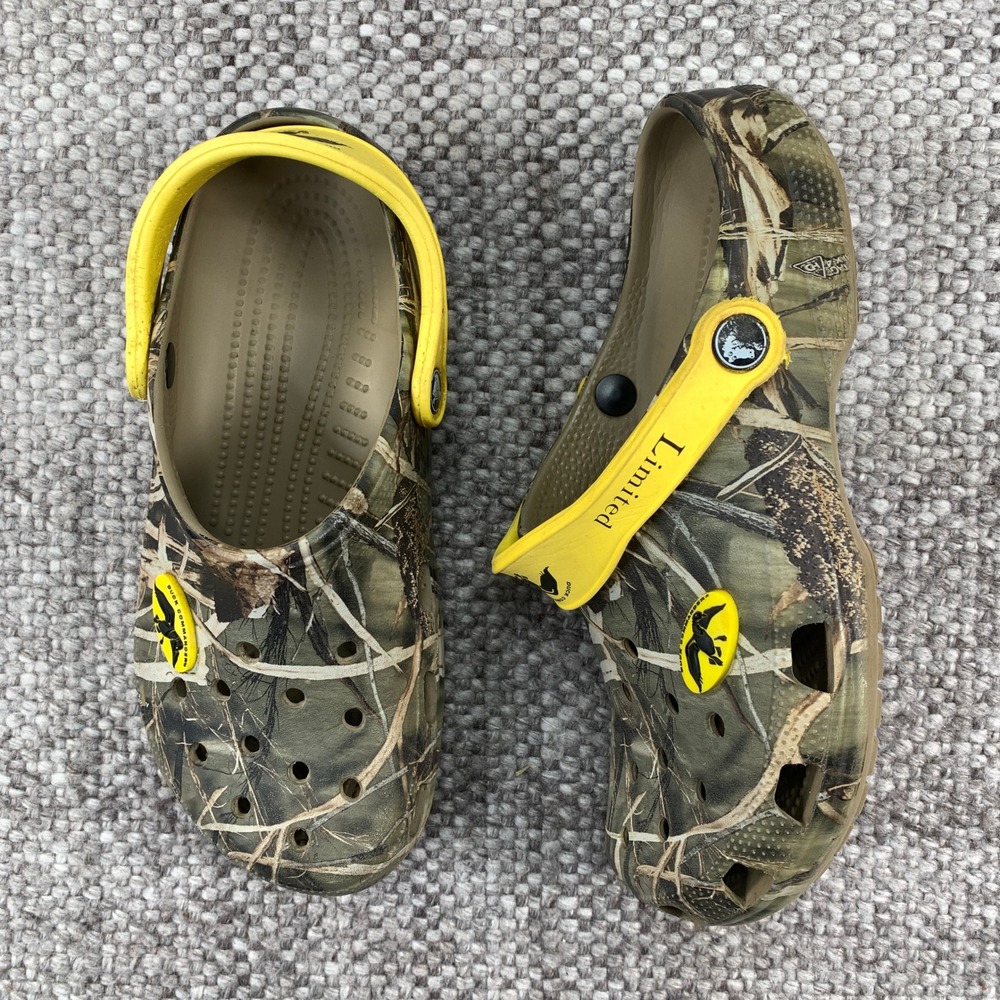 Crocs Duck Commander Clogs Mens 8 Womens 10 Realtree Max-4 Camo Limited Edition